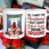 Romantic Couple, All I Want For Christmas Is Sexy Kisses, Personalized Coffee Mug, Couple Gifts, Gifts For Him/Her, Unique Christmas Gifts
