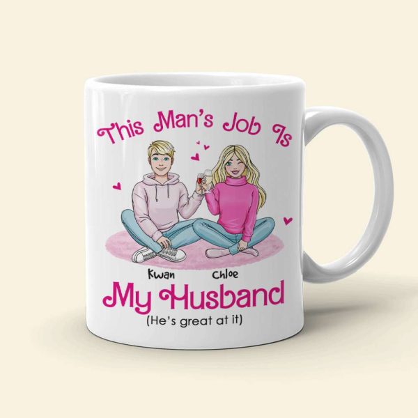 Romantic Couple, He's/She's Great At It, Personalized Mug, Couple Gifts, Gifts For Him, Gifts For Her, Valentine's Day Gifts, 01qhhn301123hh
