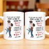 Romantic Couple Hugging Reminder I Love You Mug - Personalized Custom Coffee Mug - CPL312_MG