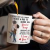Romantic Couple Hugging Reminder I Love You Mug - Personalized Custom Coffee Mug - CPL312_MG