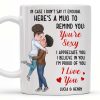 Romantic Couple Hugging Reminder I Love You Mug - Personalized Custom Coffee Mug - CPL312_MG