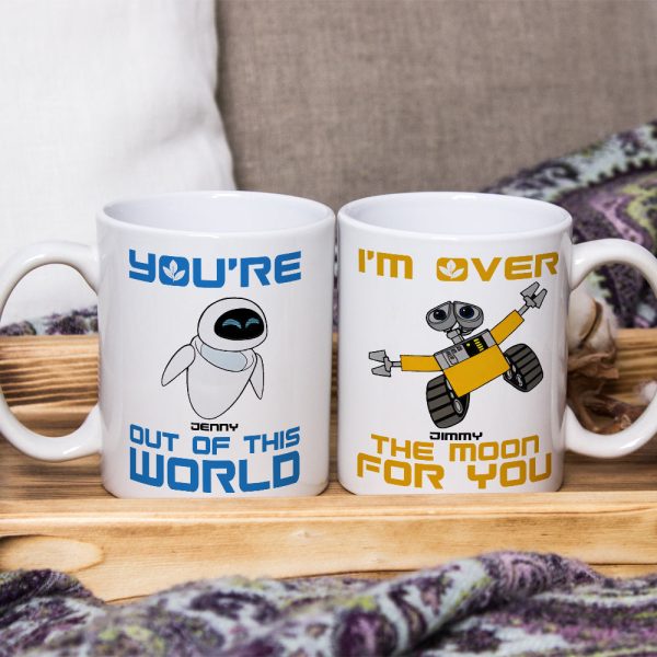 Romantic Couple, Love You Forever, Personalized Couple White Mug Set, Gifts For Couple, 02htpo120723