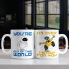 Romantic Couple, Love You Forever, Personalized Couple White Mug Set, Gifts For Couple, 02htpo120723