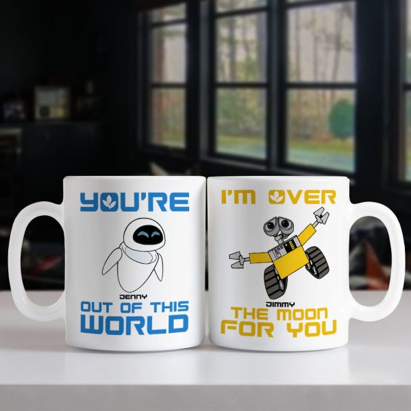 Romantic Couple, Love You Forever, Personalized Couple White Mug Set, Gifts For Couple, 02htpo120723