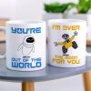 Romantic Couple, Love You Forever, Personalized Couple White Mug Set, Gifts For Couple, 02htpo120723