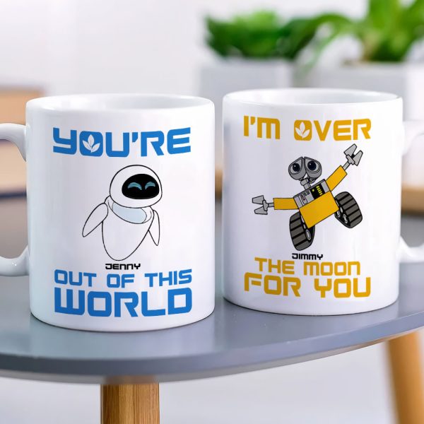 Romantic Couple, Love You Forever, Personalized Couple White Mug Set, Gifts For Couple, 02htpo120723