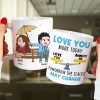 Romantic Couple, Love You More Day, Personalized Coffee Mug, Gifts For Couple
