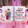 Romantic Couple, My Favourite Place Is Inside Your Hug, Personalized Mug, Couple Gifts, Gifts For Him, Gifts For Her, Valentine's Day Gifts