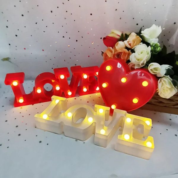 Romantic Heart LED Night Light for Valentine’s Day Gift
