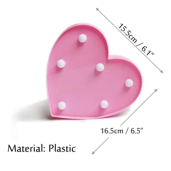 Romantic Heart LED Night Light for Valentine’s Day Gift
