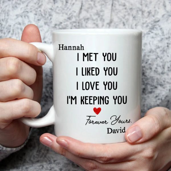 Romantic Mug with Love Quote, Ceramic Cup Design, Heartfelt Expression, Perfect Gift for Couples