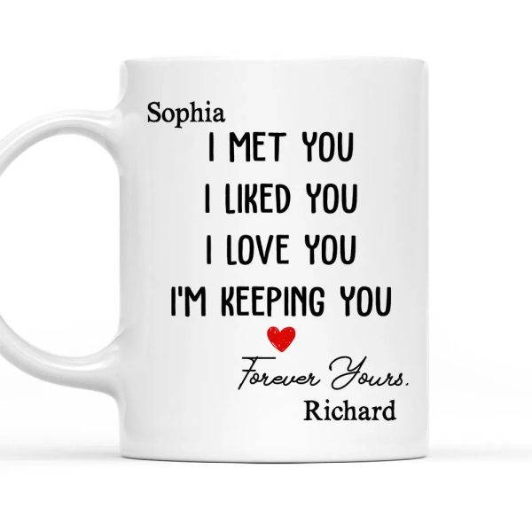 Romantic Mug with Love Quote, Ceramic Cup Design, Heartfelt Expression, Perfect Gift for Couples