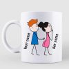 Rose Are Red Stick Couple Personalized Mug