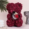 Rose Bear Hug Flower Decorative Gift for Weddings and Valentine’s Day