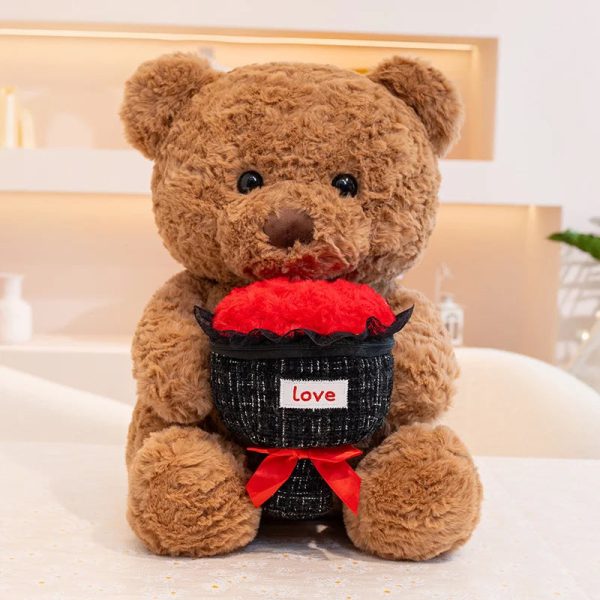 Rose Bear Plush Doll