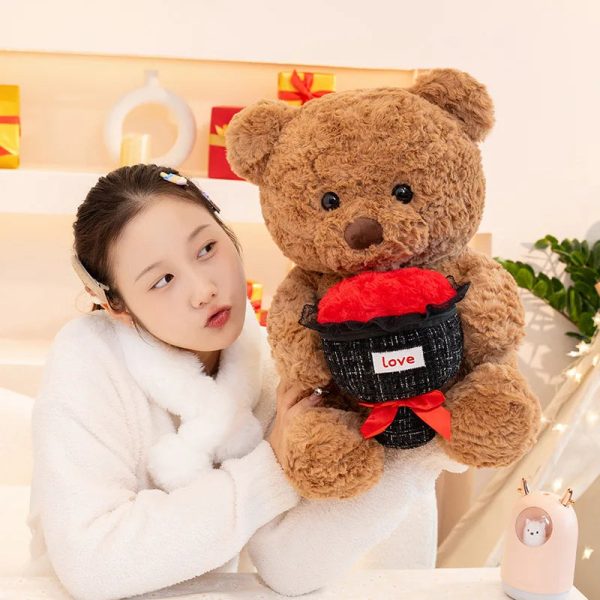 Rose Bear Plush Doll