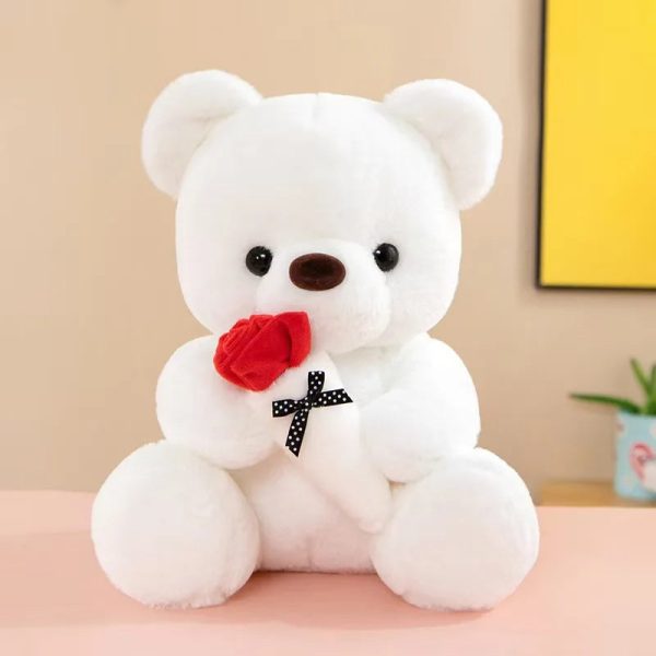 Rose Bear Plush Doll Soft Hug Toy