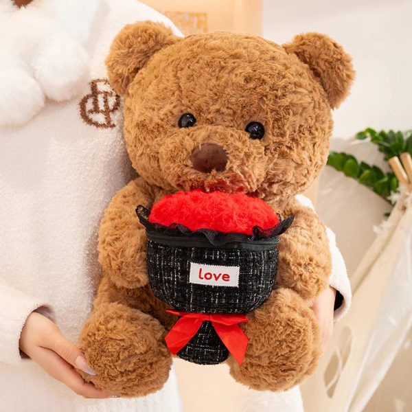 Rose Bear Plush Doll