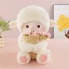 Rose Bouquet Sheep Plush Toy Cute Hugging Lamb Gift