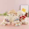Rose Bouquet Sheep Plush Toy Cute Hugging Lamb Gift