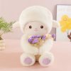 Rose Bouquet Sheep Plush Toy Cute Hugging Lamb Gift