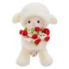 Rose Bouquet Sheep Plush Toy Cute Hugging Lamb Gift