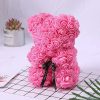 Rose Flower Teddy Bear 25cm Romantic Gift with Box