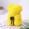 Rose Flower Teddy Bear 25cm Romantic Gift with Box
