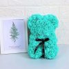 Rose Flower Teddy Bear 25cm Romantic Gift with Box