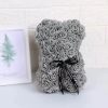 Rose Flower Teddy Bear 25cm Romantic Gift with Box