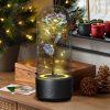 Rose Flowers Led Light And Bluetooth Speaker