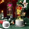 Rose Flowers Led Light And Bluetooth Speaker