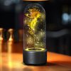 Rose Flowers Led Light And Bluetooth Speaker