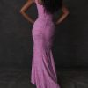 Rose Pink Floral Corset Ruffle Ruched Maxi Dress