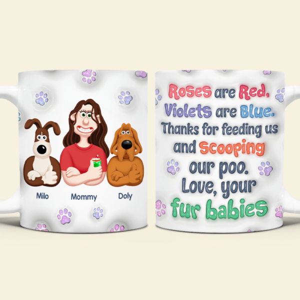 Roses Are Red - Dog Mom/Dog Dad - Personalized Coffee Mug for Dog Lovers