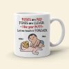 Roses Are Red, Foxes Are Clever, Gift For Couple, Personalized Mug, Funny Couple Mug, Couple Gift