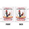 Roses Are Red Morning Foggy Love Quote With Cartoon Couple - Personalized Custom Coffee Mug - CPL259_MG