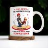 Roses Are Red Morning Foggy Love Quote With Cartoon Couple - Personalized Custom Coffee Mug - CPL259_MG