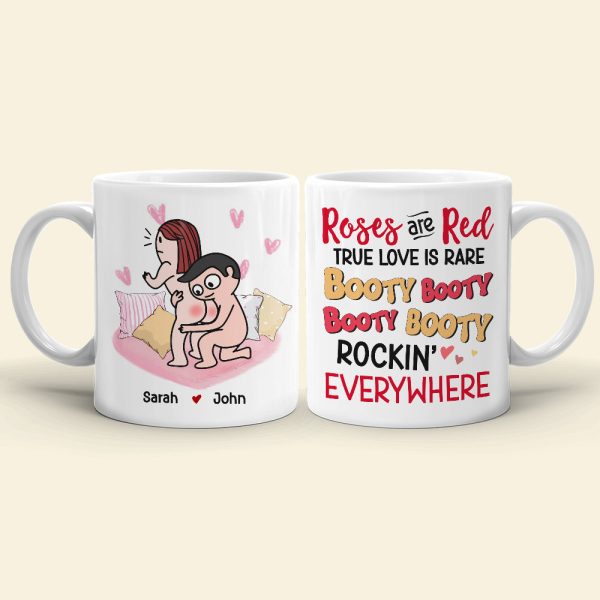 Roses Are Red, True Love is Rare, Personalized Couple Mug, Gift For Couple