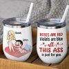 Roses Are Red Violets Are Blue All This Ass Is Just For You - Personalized Couple Mug - Gift For Couple