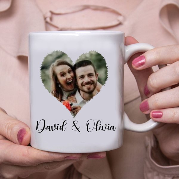 Roses Are Red Violets Are Blue Personalized Custom Photo Valentine Anniversary Couples Mug H586