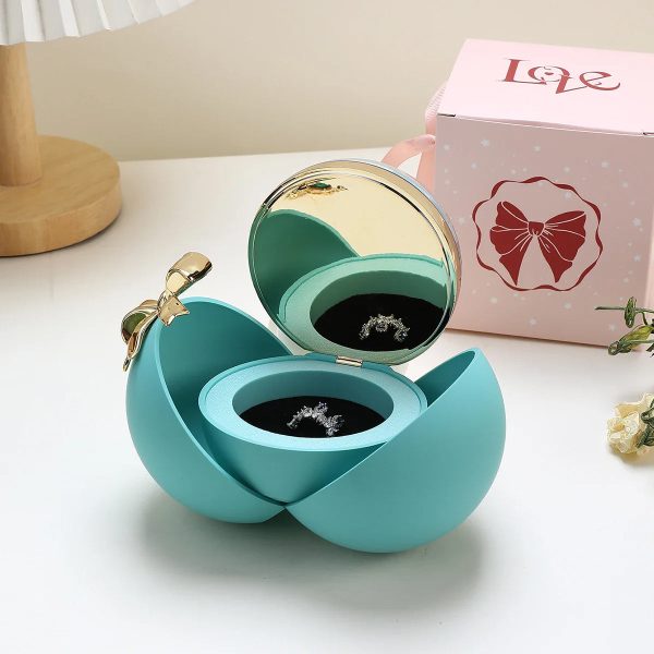 Round Eternal Rose Gift Box for Necklace, Ring, and Jewelry