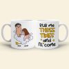 Rub Me Three Times And I'll Come Personalized Funny Couple Coffee Mug 03HULI020323TM Gift For Couple