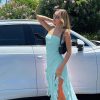 Ruffle Fringe Double Slit Tube Midi Dress