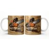 Rugged Chainsaw And Wood Design - Personalized Custom Coffee Mug - JBS063_MG