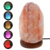 Salt Lamp Natural Hand Carved Wooden Base
