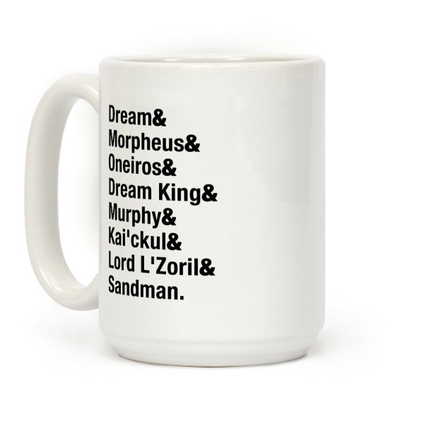 Sandman Name List Coffee Mug