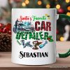 Santa's Favorite Car Detailer Personalized Mug, Christmas Appreciation Gift for Auto Detailing Experts with Custom Name