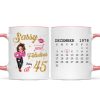Sassy & Fabulous Birthday Calendar Pretty Woman Personalized Mug