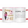 Sassy & Fabulous Birthday Calendar Pretty Woman Personalized Mug